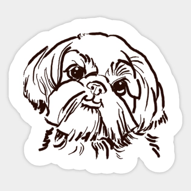 the Shih Tzu love of my life! Sticker by lalanny